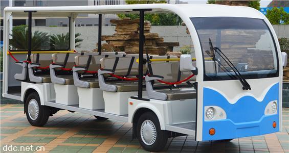  厂区楼盘接待景区主题公园用17座电动观光车
